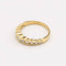 Bague 55 Alliance demi-tour en or jaune et diamants 58 Facettes 36583