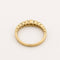 Bague 55 Alliance demi-tour en or jaune et diamants 58 Facettes 36583