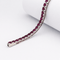 Bracelet Bracelet rivière en or blanc 18 carats et rubis taille brillant 58 Facettes 36273