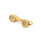 Pendentif Pendentif combiné téléphonique en or jaune 18 carats et diamants 58 Facettes 36393