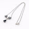 Collier Collier pendentif marguerite en or blanc, saphirs et diamants 58 Facettes 36249