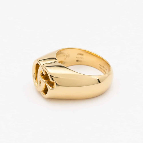 Bague 49 Gucci Double G - Bague chevalière en or jaune 58 Facettes 36625