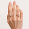 Bague 53 Bague vague asymétrique en or jaune 18 carats et saphir 58 Facettes 36633