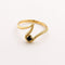 Bague 53 Bague vague en or jaune et saphir 58 Facettes 36633