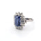 Bague 54 Bague - Or blanc 18 ct avec saphir et diamants 58 Facettes AN ZAF CEY