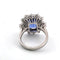Bague 54 Bague - Or blanc 18 ct avec saphir et diamants 58 Facettes AN ZAF CEY