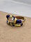 Bague 50 Serpenti - Bague en or jaune 18 ct et diamant taille rose 58 Facettes CV-044