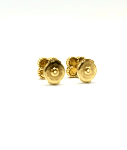 Boucles d'oreilles Van Cleef & Arpels Sweet Alhambra - Puces d'oreilles en or jaune 18K et nacre 58 Facettes BO/260158