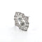 Bague 53 Bague en or blanc 18 ct avec diamants taille Old Mine 58 Facettes 102/26 D 110/26