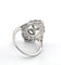 Bague 53 Bague en or blanc 18 ct avec diamants taille Old Mine 58 Facettes 102/26 D 110/26
