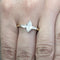 Bague 59 Bague en or jaune 18 kt avec diamant taille marquise 58 Facettes 294/26 C shd 139/26