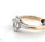 Bague 59 Bague en or jaune 18 kt avec diamant taille marquise 58 Facettes 294/26 C shd 139/26