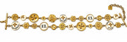 Bracelet Karl Lagerfeld - Bracelet double tour doré à motifs couture 58 Facettes 260052