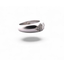 Bague 51 Bague en or blanc 18 carats avec diamants 58 Facettes bc