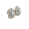 Boucles d'oreilles Boucles d’oreilles anciennes - Motif floral en or blanc et jaune, diamants 58 Facettes BO-B07