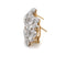 Boucles d'oreilles Boucles d’oreilles anciennes - Motif floral en or blanc et jaune, diamants 58 Facettes BO-B07