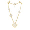 Collier Sautoir Van Cleef & Arpels, "Magic Alhambra", or jaune et nacre. 58 Facettes 35553