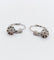Boucles d'oreilles Dormeuses Art déco en or blanc 18k et diamants taille brillant 58 Facettes A07092