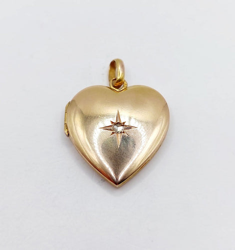 Pendentif Pendentif porte-photo Art nouveau en or rose 18k et diamant 58 Facettes A07094