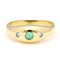 Bague 50 Bague gypsy vintage en or jaune 14k, émeraude et diamants 58 Facettes DB411A36F3824719900673CE02680B0B