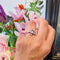 Bague 53 Bague Art nouveau - Cluster en or 14k avec diamants, saphirs, rubis et perles 58 Facettes 3F5425ABC9734D598422D7412A27156B