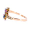 Bague 53 Bague Art nouveau - Cluster en or 14k avec diamants, saphirs, rubis et perles 58 Facettes 3F5425ABC9734D598422D7412A27156B