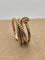 Bague 56 Crivelli - Bague tubogas en or rose 18 ct et diamants 58 Facettes CV-047
