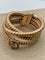 Bague 56 Crivelli - Bague tubogas en or rose 18 ct et diamants 58 Facettes CV-047