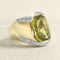 Bague 60 Bague en or jaune, quartz et diamants 58 Facettes OC-61G00120