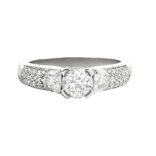 Bague 62 Bague en or blanc et diamants 58 Facettes OC-61E00510