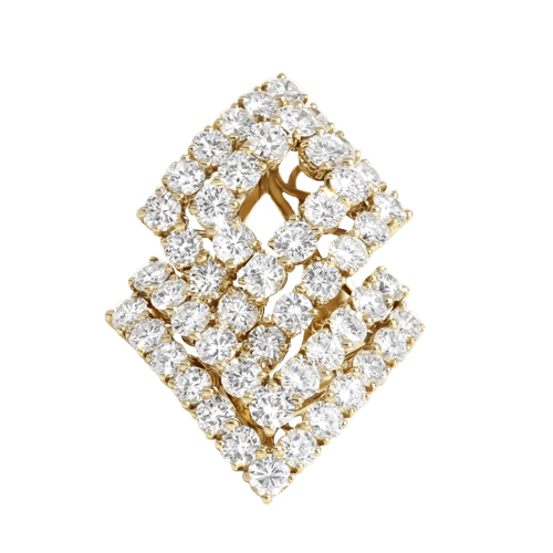 Bague 53 Bague en or jaune et diamants 10 ct 58 Facettes OC-61E00527