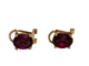 Boucles d'oreilles Boucles d'oreilles en or 18K avec grenats 58 Facettes E02