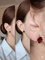 Boucles d'oreilles Boucles d'oreilles en or 18K avec grenats 58 Facettes E02