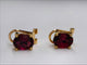 Boucles d'oreilles Boucles d'oreilles en or 18K avec grenats 58 Facettes E02
