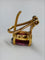 Boucles d'oreilles Boucles d'oreilles en or 18K avec grenats 58 Facettes E02