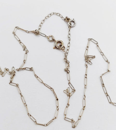 Collier Collier Art déco en or blanc 18k et platine, diamants taille rose 58 Facettes A07032