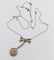 Collier Collier Art déco en or blanc 18k et platine, diamants taille rose 58 Facettes A07032