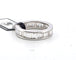 Bague 51 Bague éternité en or blanc avec diamants baguette 58 Facettes 294/26 N