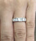Bague 51 Bague éternité en or blanc avec diamants baguette 58 Facettes 294/26 N