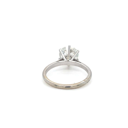 Bague 51 Bague solitaire diamant taille ancienne 2,8 ct en or blanc et platine 58 Facettes 7870
