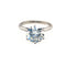 Bague 51 Bague solitaire diamant taille ancienne 2,8 ct en or blanc et platine 58 Facettes 7870