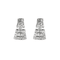 Boucles d'oreilles Paire de Petites Boucles d'oreilles en or gris et diamants style Art Déco 58 Facettes 260272