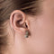 Boucles d'oreilles Paire de Petites Boucles d'oreilles en or gris et diamants style Art Déco 58 Facettes 260272