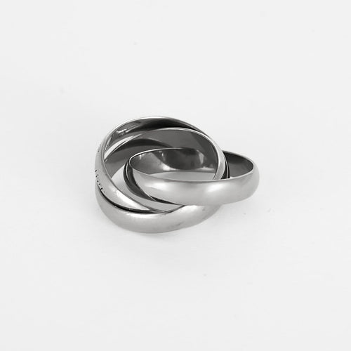 Bague 46 Cartier - Trinity - Bague en Or blanc . Vintage. 58 Facettes 260262