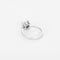 Bague 51 Bague moderniste en or gris et petits diamants princesse 58 Facettes 260274