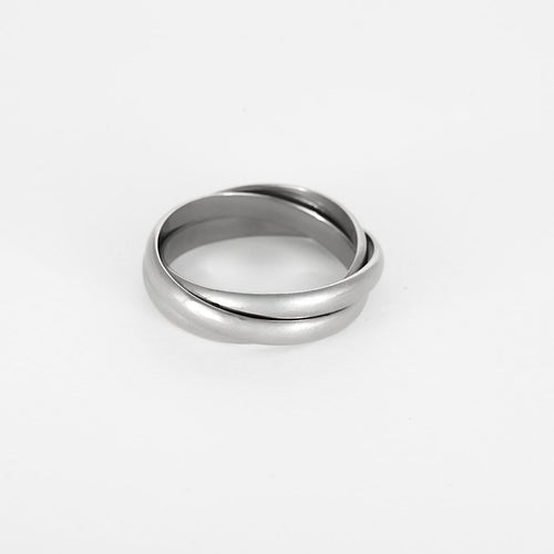 Bague 64 Cartier Trinity Vintage - Bague en Or blanc trois anneaux 58 Facettes 260284