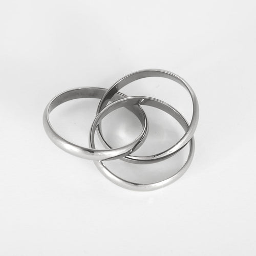 Bague 64 Cartier Trinity Vintage - Bague en Or blanc trois anneaux 58 Facettes 260284