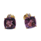 Boucles d'oreilles Boucles d’oreilles - Améthystes et diamants en or rose 18k 58 Facettes PE681