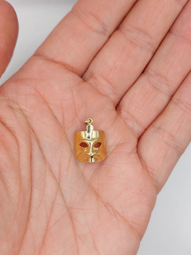 Pendentif Pendentif vintage masque de carnaval en or jaune 18k 58 Facettes A06975