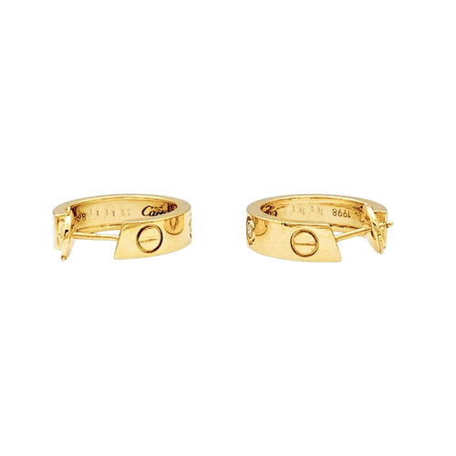 Boucles d'oreilles Boucles d'oreilles Cartier, "Love", or jaune et diamants. 58 Facettes 35635